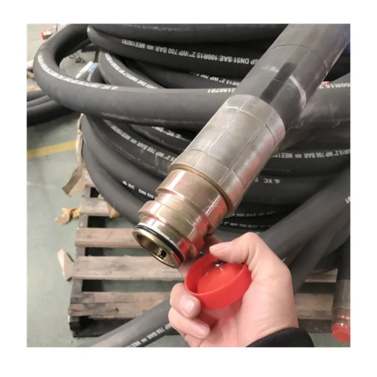 High pressure wire braided grease hose 1/8 inch high pressure  crimping hydraulic hose
