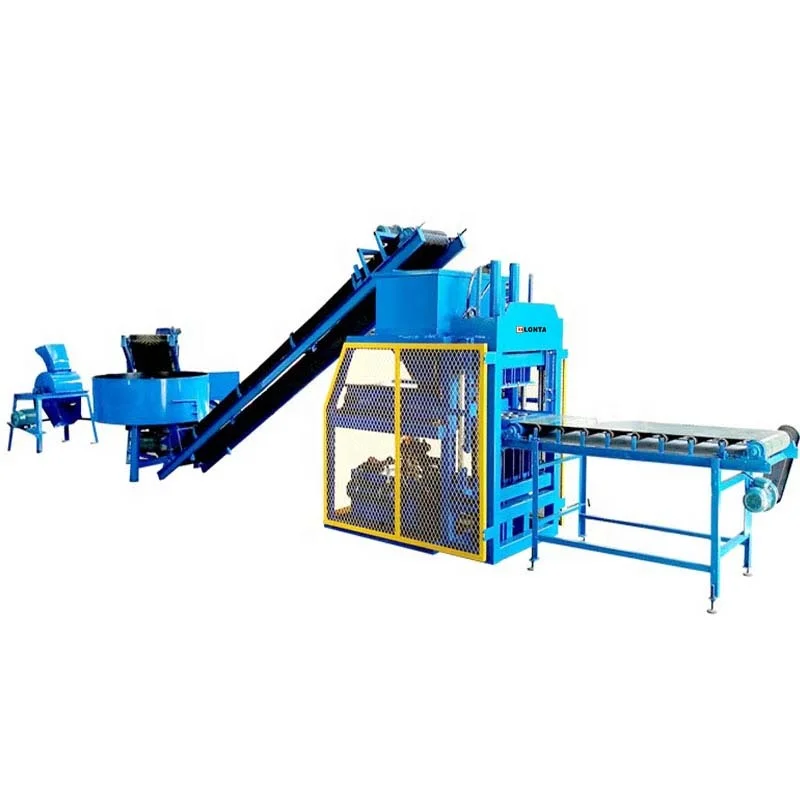 LONTA LT4-10 Full Automatic Hydraulic Hollow Interlock Paver Soil Earth Adobe Clay Brick Block Making Machine brique terre