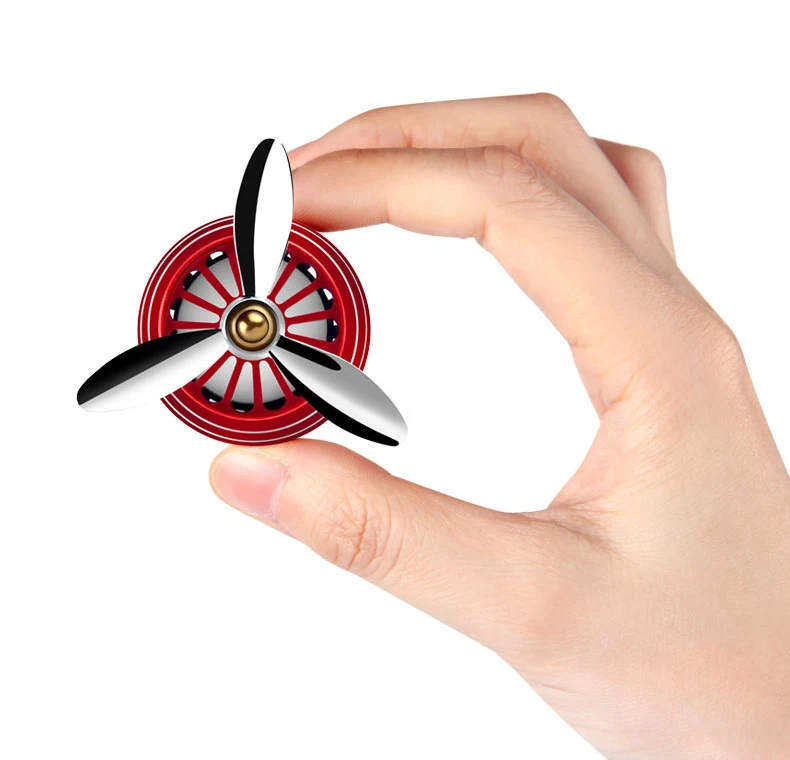 Quality LED Light Vent Clip Car Perfume Diffuser Air Force 3 Fragrance for Car Freshener