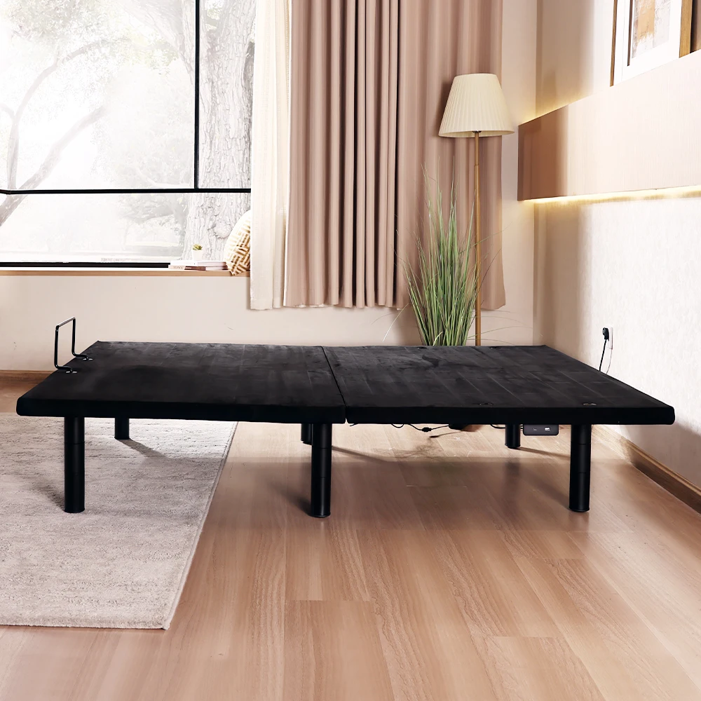 Tecforcare Costume Electric adjustable beds for seniors Home care bed for elderly rail adjustable bed frame with massage