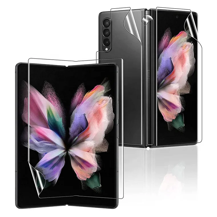 Mobile Phone Screen Protective Nano Soft Tpu Hydrogel Film For Samsung Galaxy Z Flip 3 Z Fold 3 Screen Protector