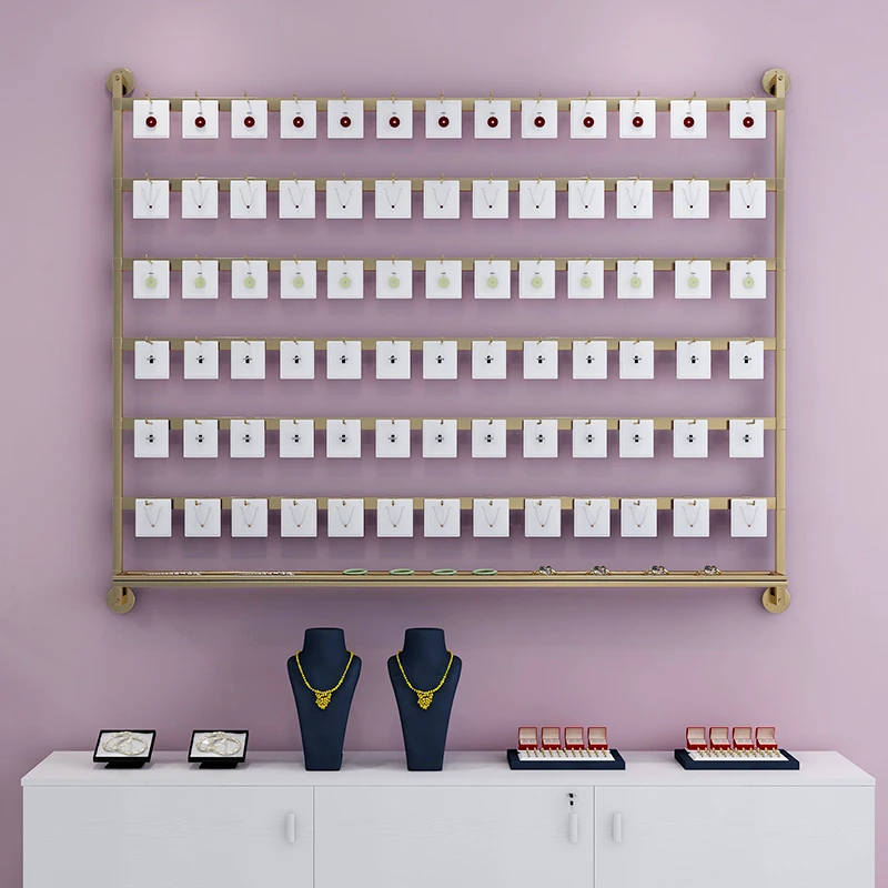 New Design Commercial Jewelry Display Stands Wall-mounted Jewelry Storage Racks Metal Earing Display Racks