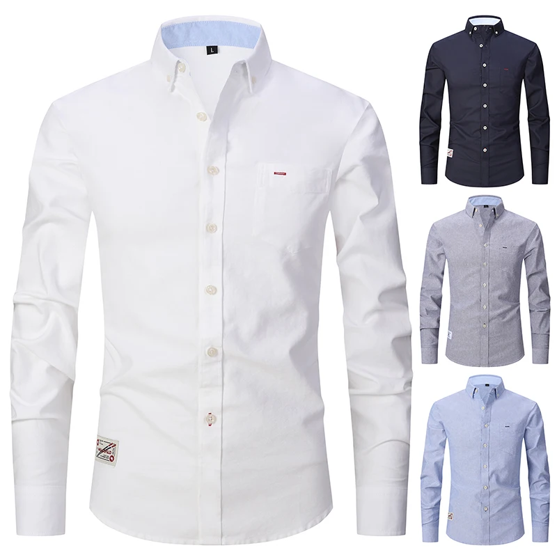 Custom Multicolor Formal Dress Designers Long Sleeve Business Men Shirt