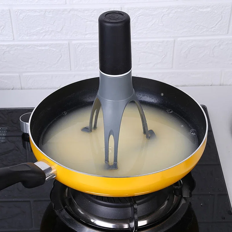 Automatic Pan Stirrer Cooking Pot Blender Stick Triangle Sauces Soup Mixer 3 Speed Electric Egg Beater