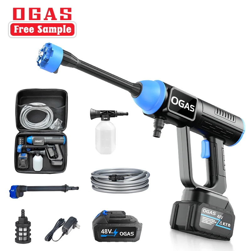 OGAS Foam Blaster Nozzle Gun Portable Car Wash Water Gun High Pressure Outdoor High Water Pressure Car Wash Wireless Spray Gun