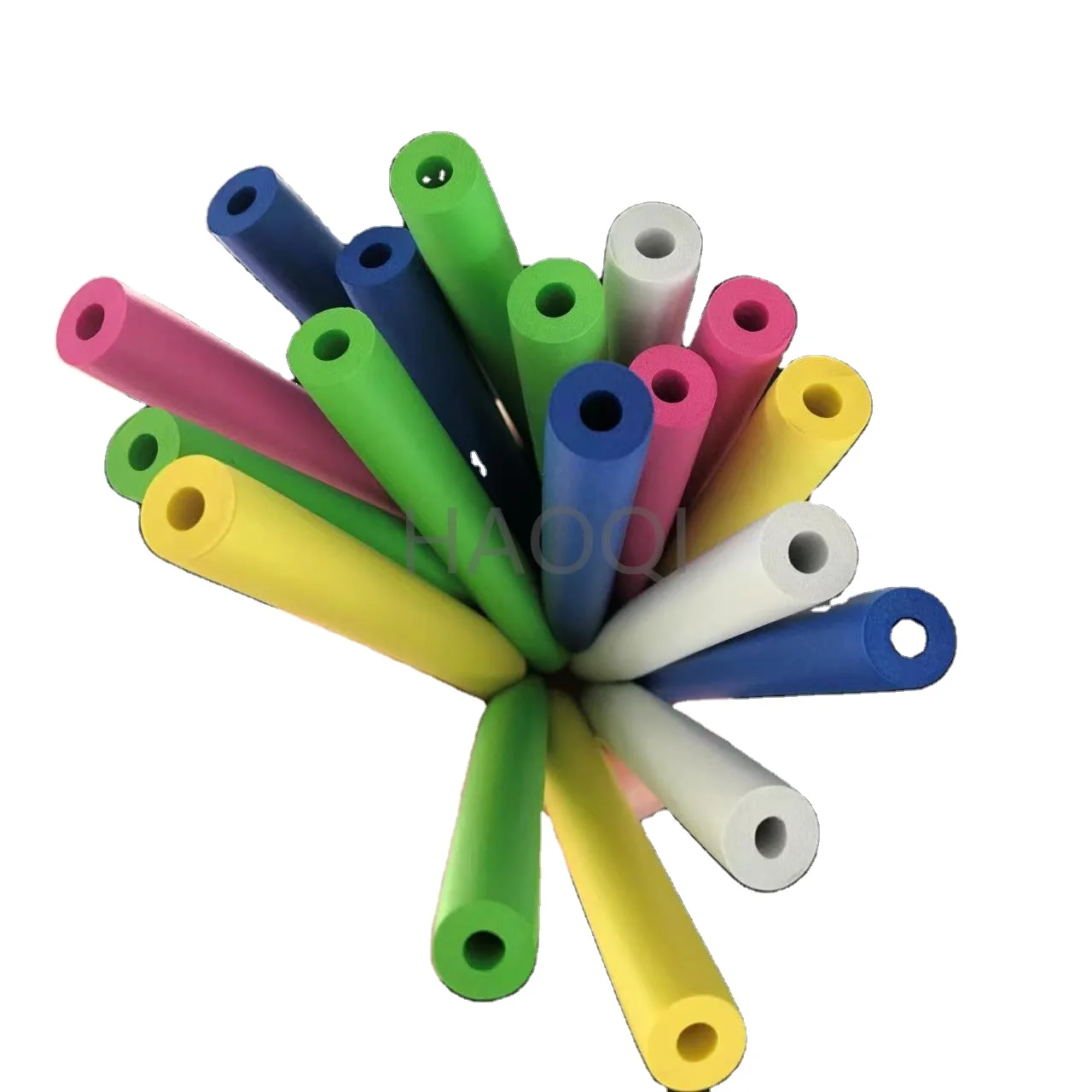 Custom high density Foamed Sponge Tube Sleeve Protective Hollow Rubber Polyethylene Eva Epe Foam Tubes