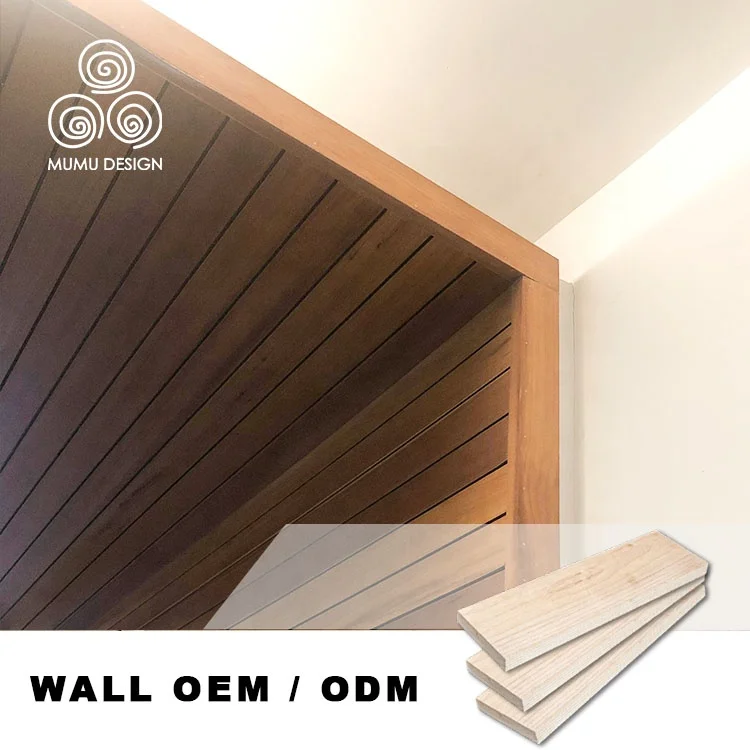 MUMU Feature Wood Pattern Curved Decorative Restaurant  Bedroom House Restaurant Indoor Villa Ceiling