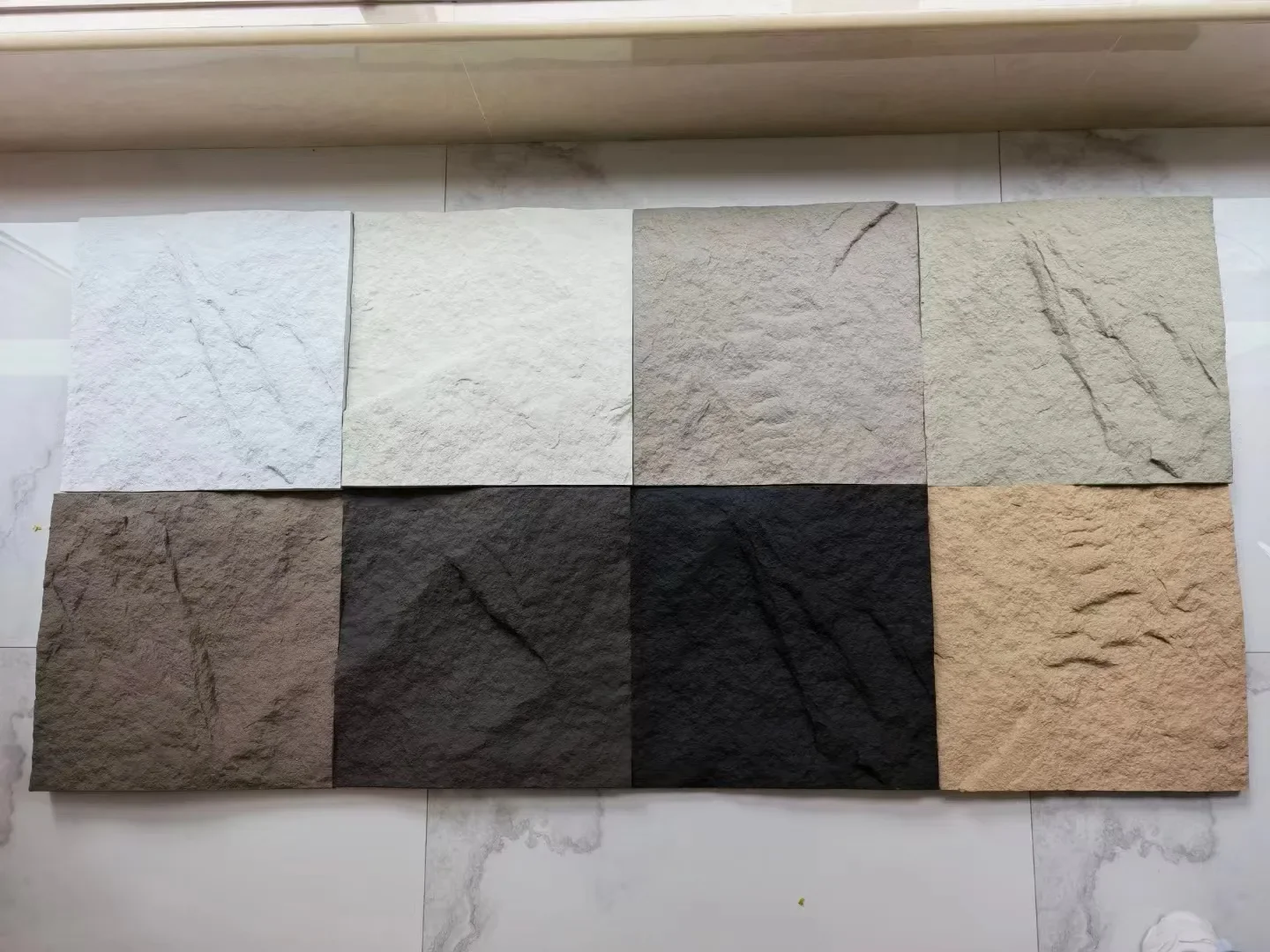 Mushroom Polyurethaan Wall Panels artifical cultural stone decorative artificial 3d pu faux stone wall panels