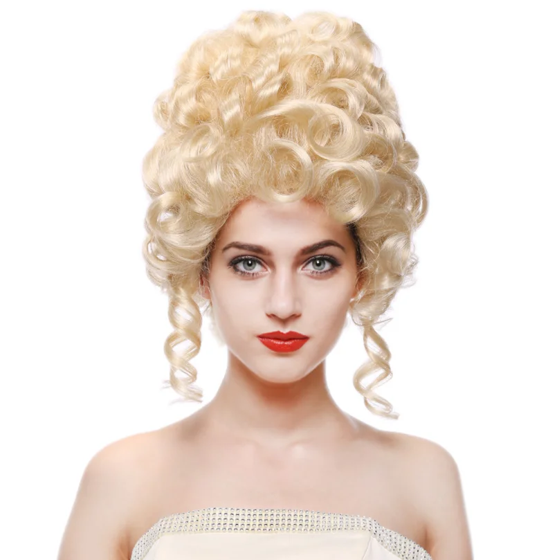 Блондинка Твист Кудри элегантный зрелище Updo парик