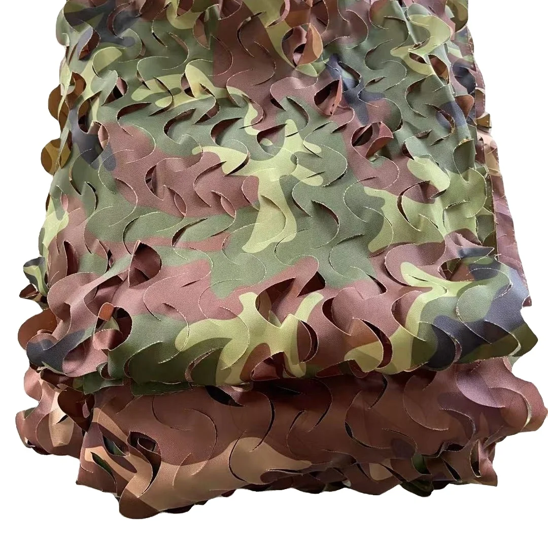 red camufladh masking net Green Brown camouflage netting 6x6 meter with nylon rope