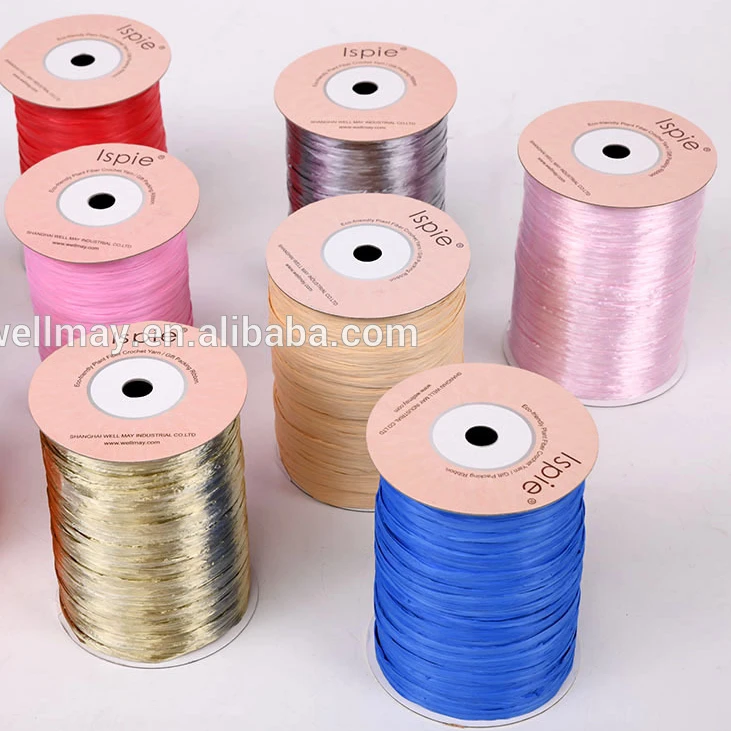 
 ISPIE искусственная рафия, необычная вязальная пряжа 250 м  