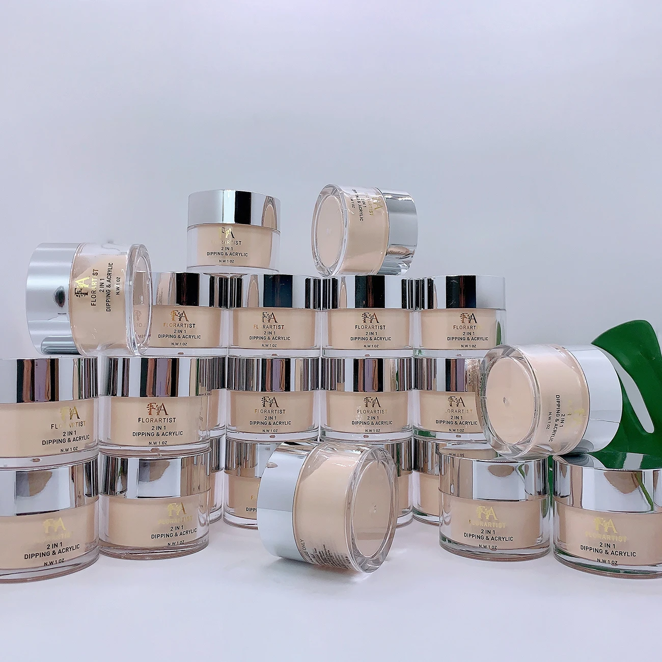 Custom Professional Salon Quality Acrylic Powders Nail Acrylic Powder Set 4 In 1 Pink Nail Supplies