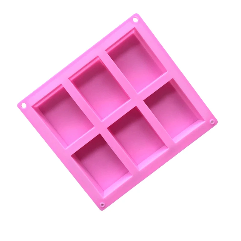 MJ 074 Ready To Ship 4 Hole Rectangle Shape Silicone Mold,Silicone Molds Soap Mold For Baking,Candle Mould Silicone Cake Tools
