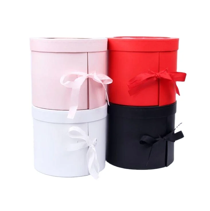 Fancy White Bow Watch Jewelry Flower Chocolate Round Christmas Birthday Wedding Gift Paper Box Packaging