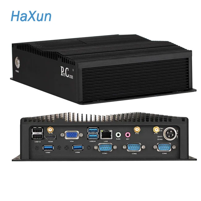 
Factory fanless min car pc with celeron 1037U,2GB RAM,16GB SSD,ITPS,6-36V wide voltage input 