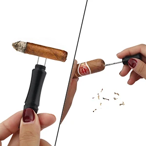 XiFei Wholesale Multifunction Cigar Tool All in one Bamboo Cigar Draw Enhancer Cigar Needle Punch