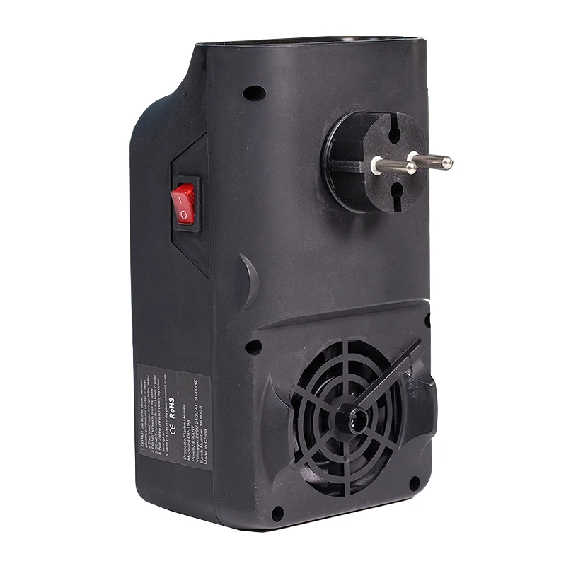 900W Indoor Household Flame Heater EU 220V Mini Convenient Remote Control Heater Office