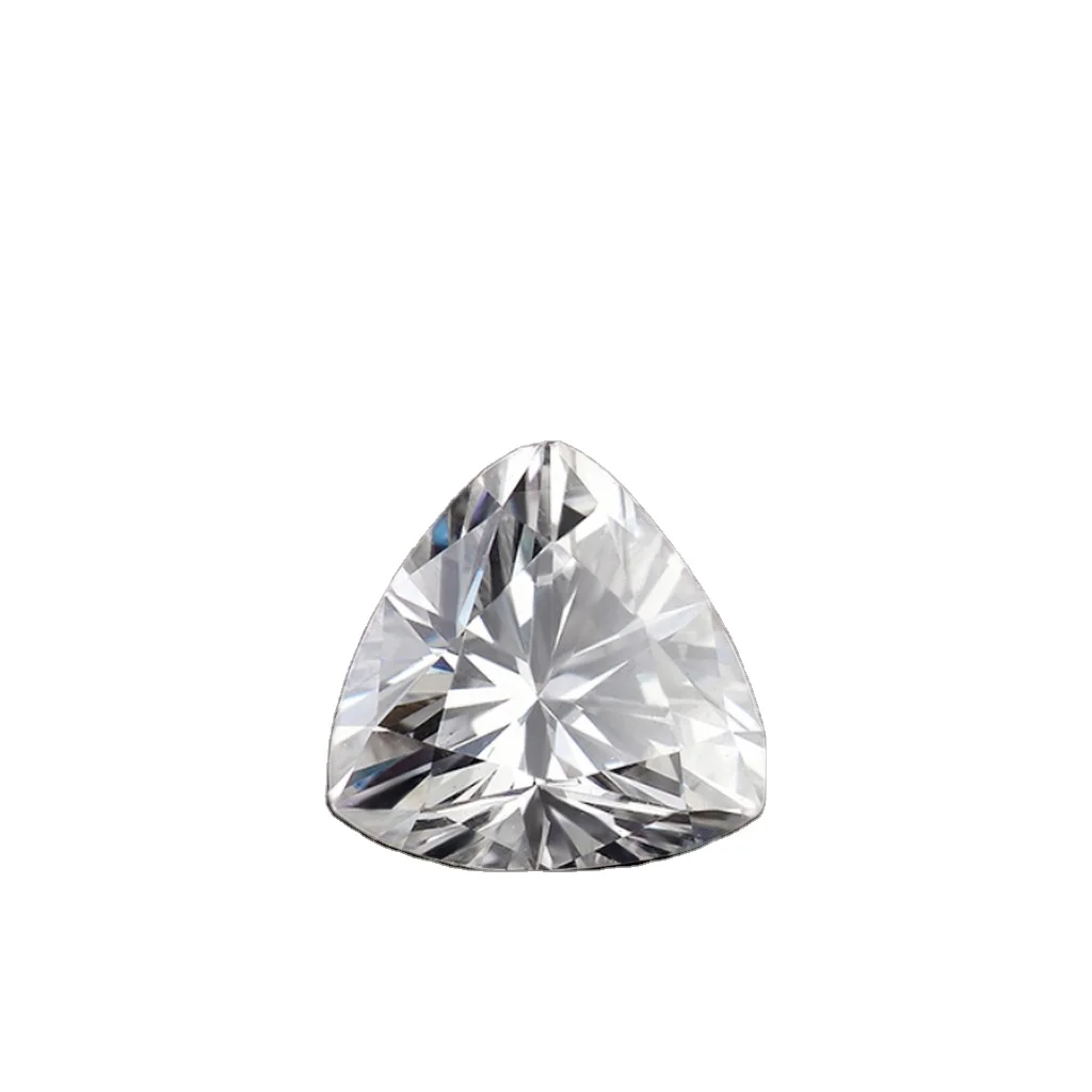 SICGEM Moissanites Factory 1.5 Carat Trillion Cut D EF VVS GRA Loose Moissanite For Ring Making