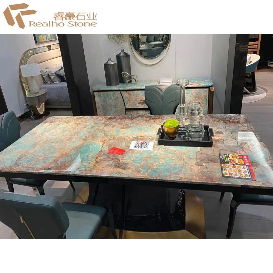 Hot Sale Brazil Luxury Stone Amazon Green Granite For Flooring Steps Tabletops