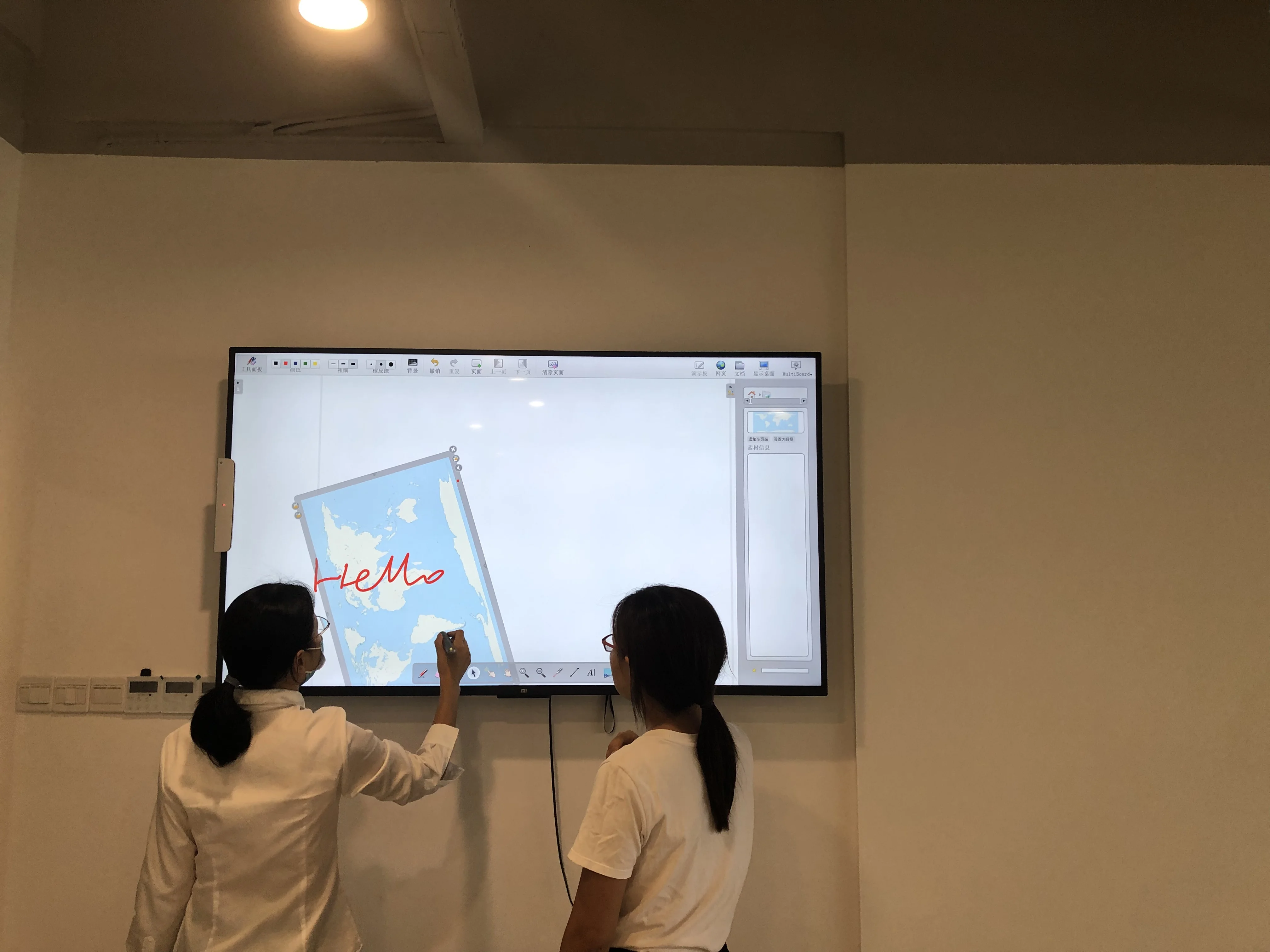 ultrasonic Portable Digital Board Interactive whiteboard Smart Board Projection Screen educational equipment