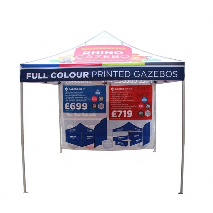 Promotion Durable Cheap 600d Uv Silver Coated Polyester Advertising Gazebo Project Dome Canopy Tents