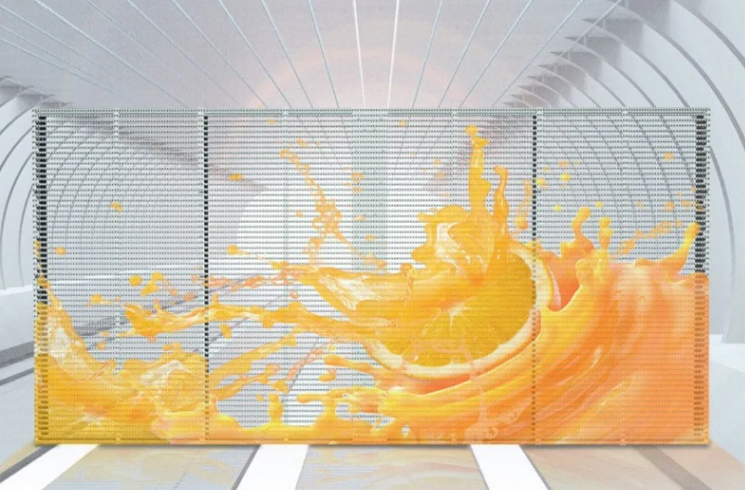 Transparente Ecran Rouleau Pantalla Foldeable Led Film Indoor Ultra Thin Lcd Video Wall Screen Transparent 2.5mm 6mm 10000 Hours