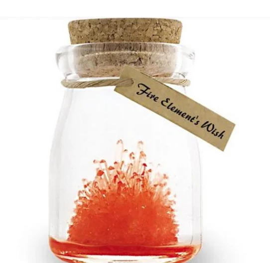 DIY Growing Wish Crystals Magic Wishing Crystal Kids Magical Wishes Glass Educational Toy For Children OEM 6  colors Art Time