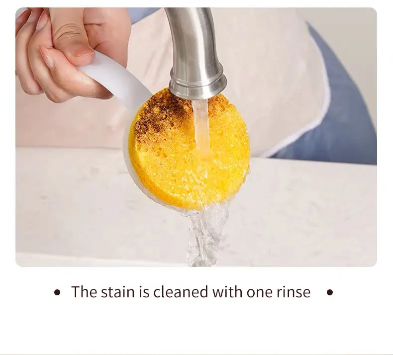 Eco-friendly Pot Scrubbers Disposable Fiberglass Deep Cleaning Sponges for Dishes and Pots life hack kitchen products 2024