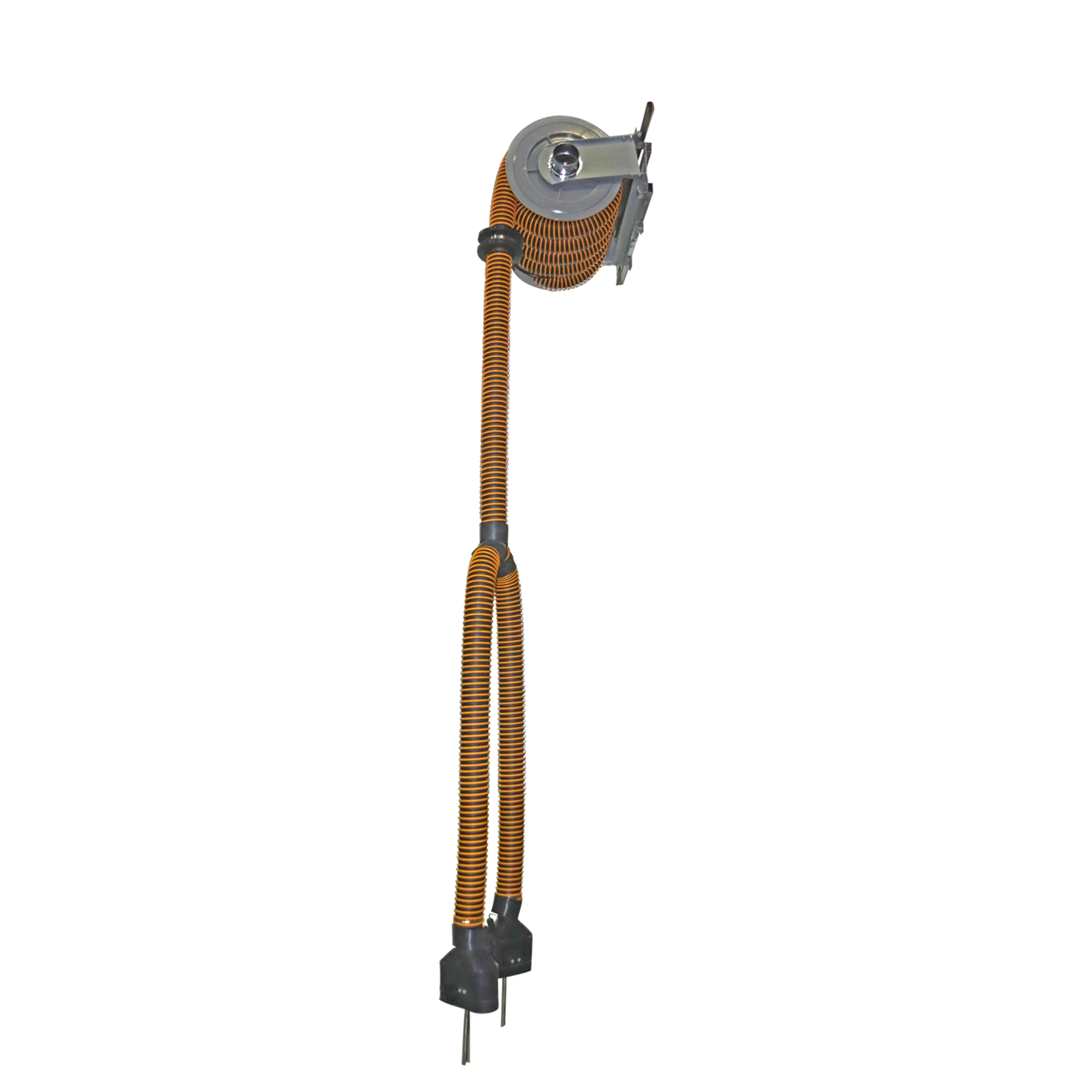 Dual Ends Manual Tail Gas Extract Machine Exhaust Extraction System for Vehicles with Dual Pipes