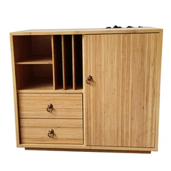 2021 Living room simple and creative natural wood tea cabinet Chinese style Tea side cabinet