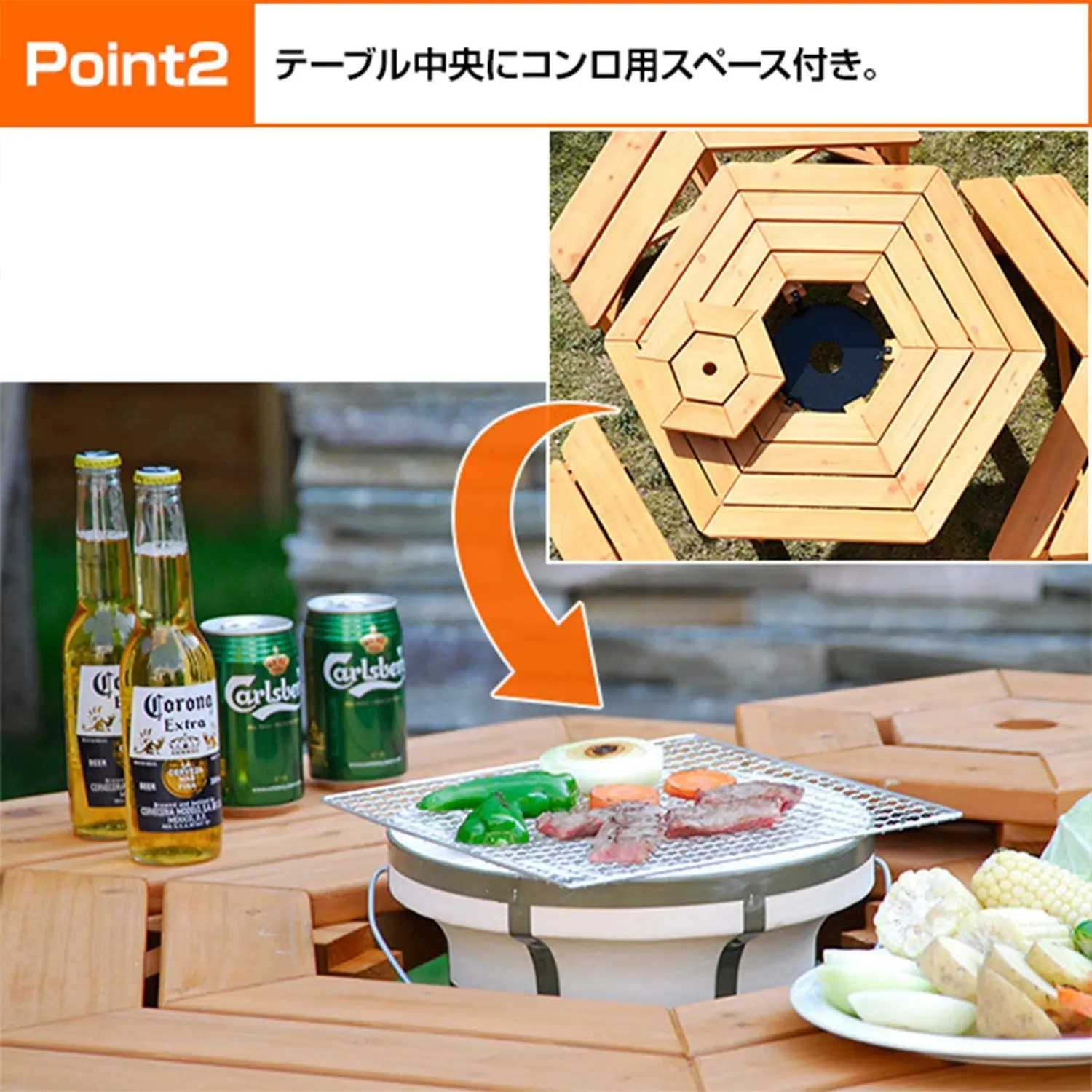 Деревянный стол для пикника с деревянной скамьей, уличный круглый стол с зонтиком для 3 взрослых или 6 детей