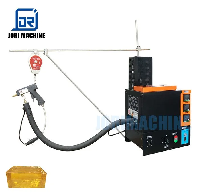 Послуавтоматическая термоклеевая машина с ручеым клеевом пистолетом