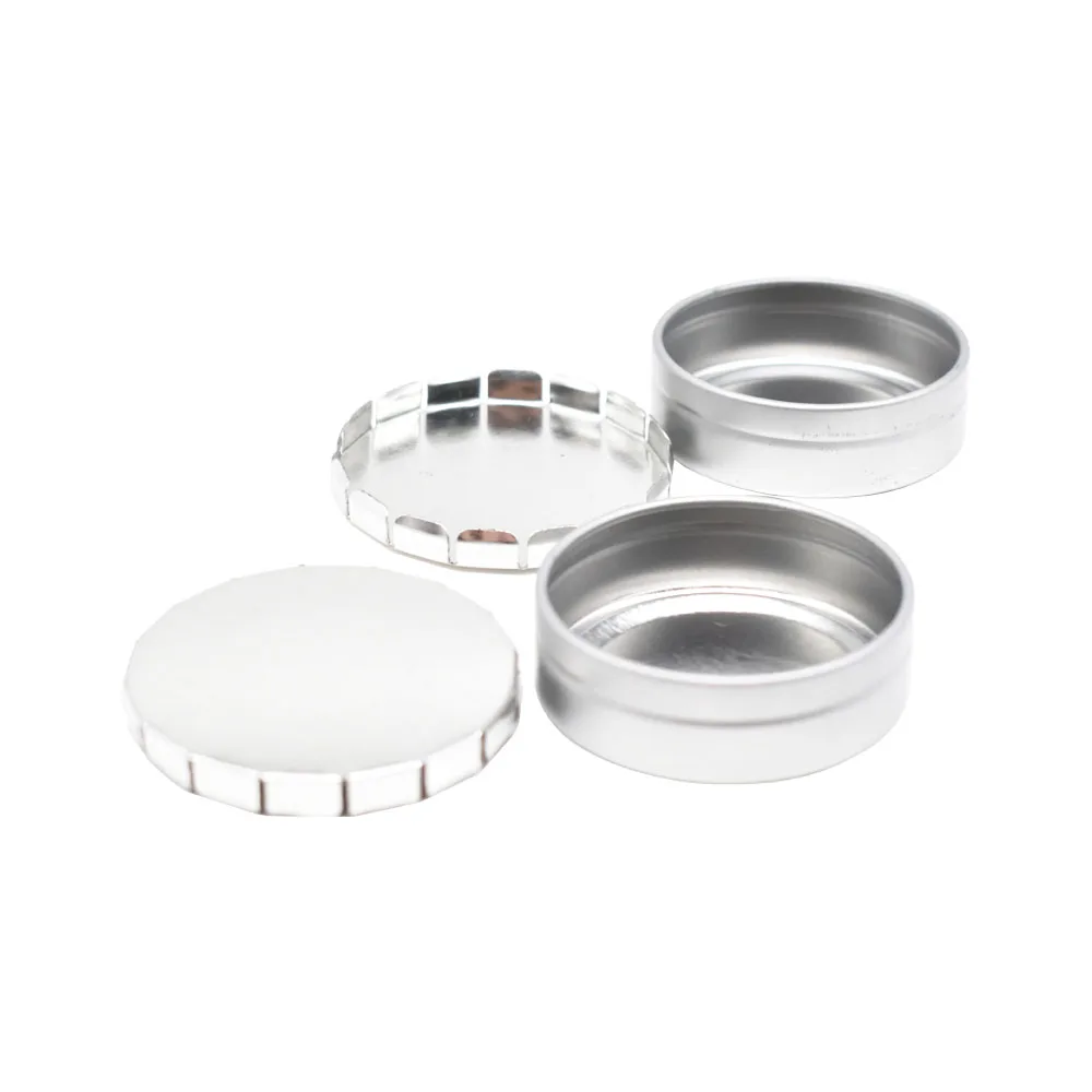 Маленькая металлическая круглая жестяная коробка с принтом на заказ