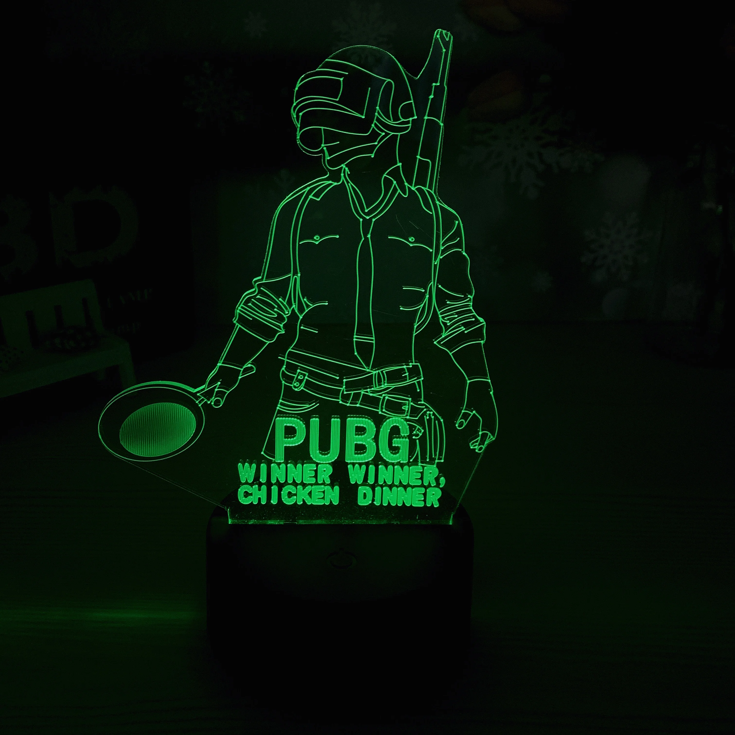 Gaming Room Decoration Night Light For Kids Games Lights Wholesale Acrylic LED 3D Night Light Creative Visualization Lamp