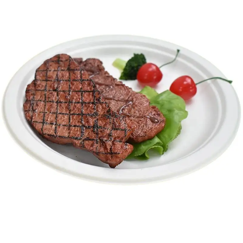 Cheap Factory Price Art Decor Disposibal Christmas Paper Plate Set Compostable Biodegradable Plates