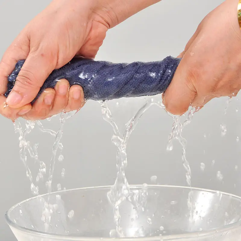 Multi-Purpose Absorbent Tear-Off Microfiber Towel Roll Rag Kitchen Household Cleaning Cloth