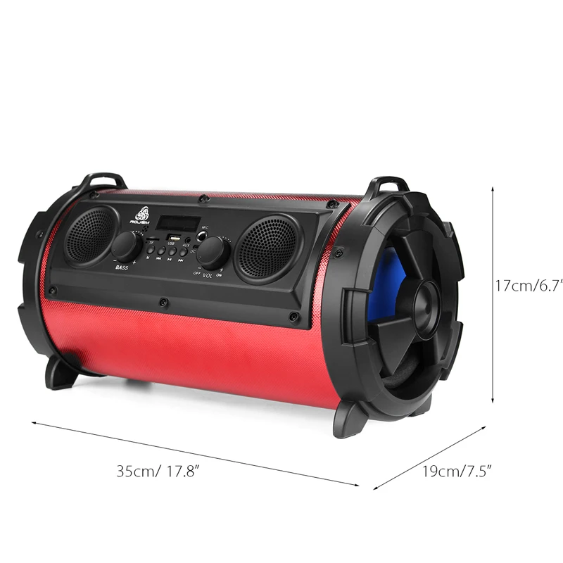 2023 High quality wireless smart retro creative bt stereo surround sound portable stereo High power subwoofer karaoke speaker fa