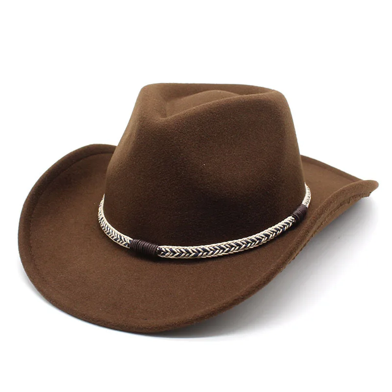 Wholesale 2023 New Women Men Wide Brim Retro Cowboy Hat