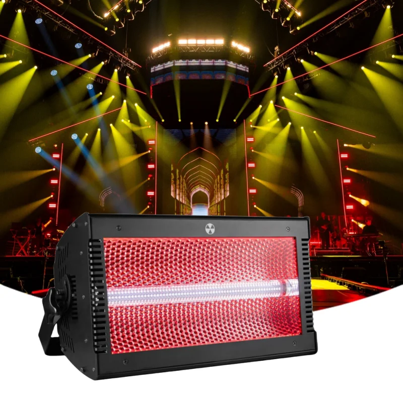 LED RGB Strobe Light Atomic 3000W LED Strobe Lighting Stage Party Music Active Effect Light for Show Stage
