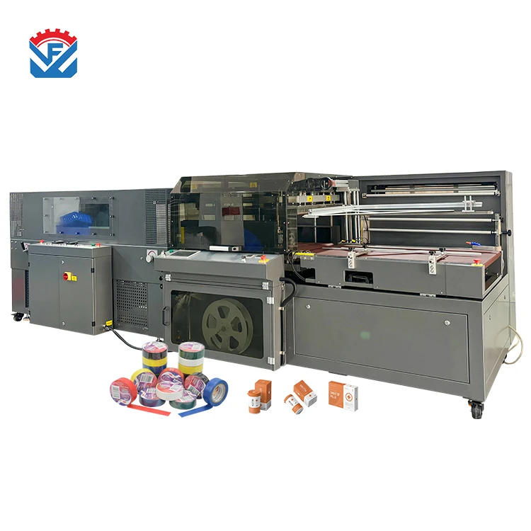 Automatic edge film sealing machine bag Plastic seal machine food commodity beverage heat sealer case shrink wrapping machine