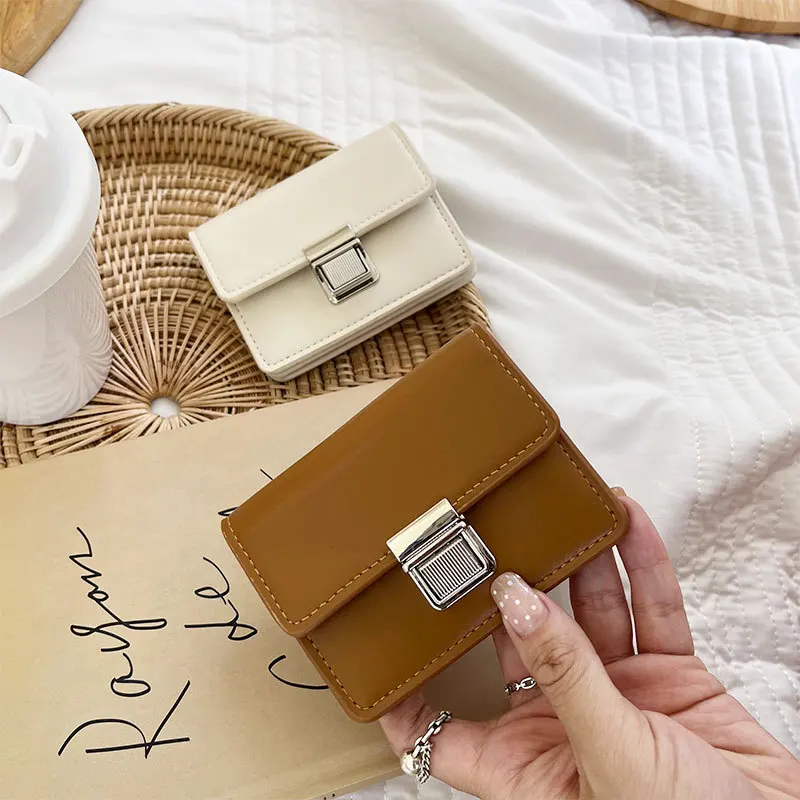 Wallets For Women Fashion PU Leather  Small Wallet Kawaii Cute Card Holder Multi-card Slot Coin Purses