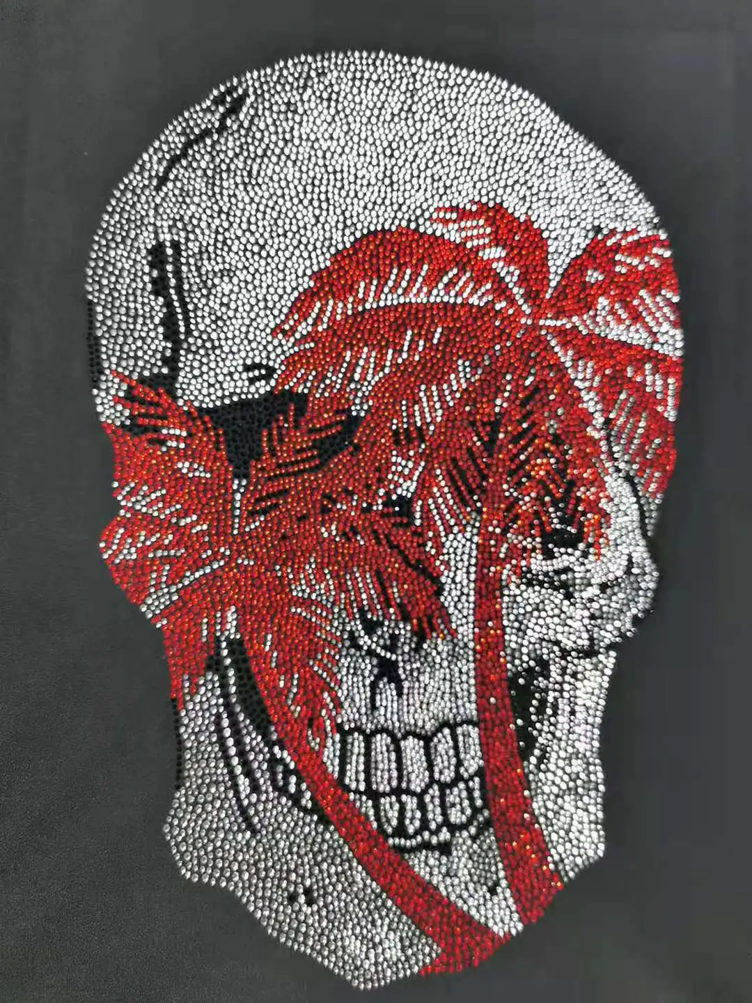 custom design printed tshirt top quality skull