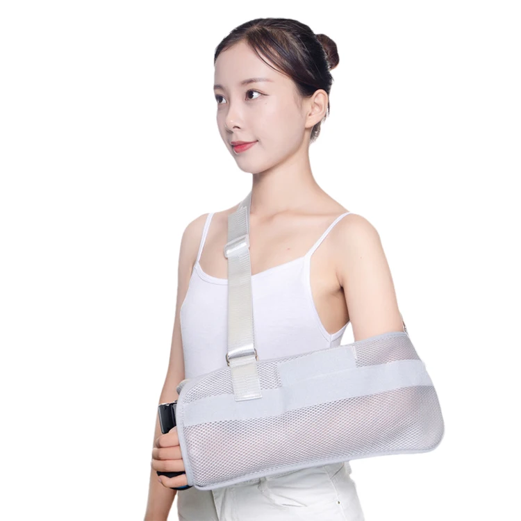 Breathable Medical Shoulder Abduction Pillow with Wrist Straps Arm Support Sling for Comfort and Functionality