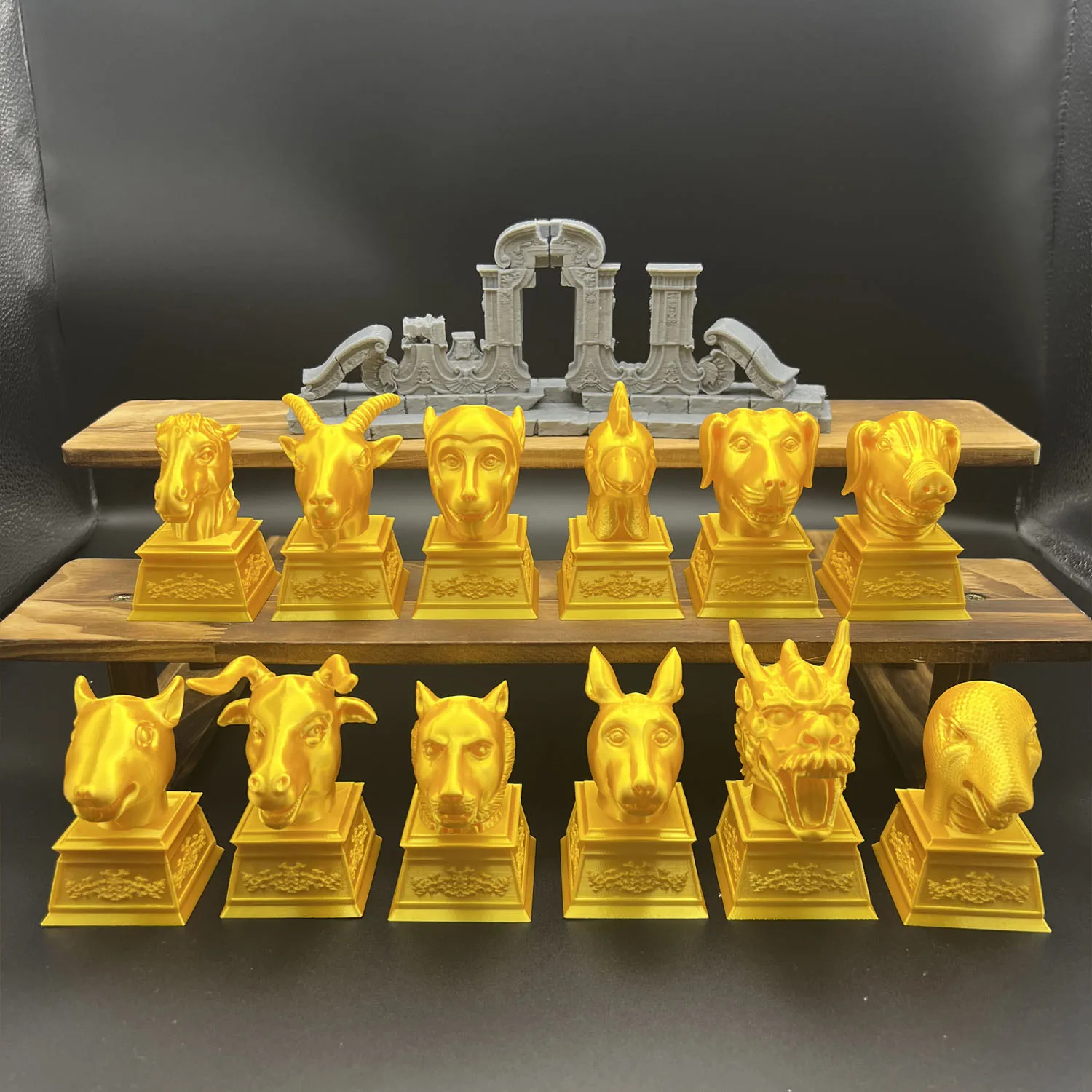 Yuanmingyuan Zodiac Animal Head 3D Printed Hobby Pre-Built Model