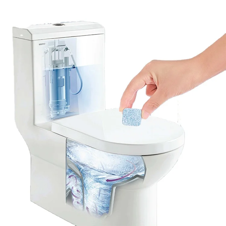 AA393 12pcs Toilet Deodorant Freshener Tank Cleaner Deodorizer Sewer Toilet Cleaning Agent Effervescent Tablets Bath