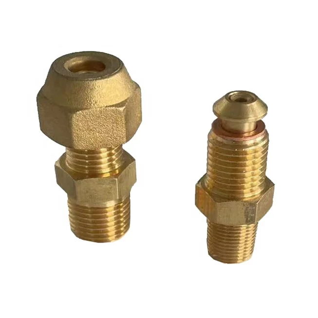 Refrigeration compressor self-sealing connector