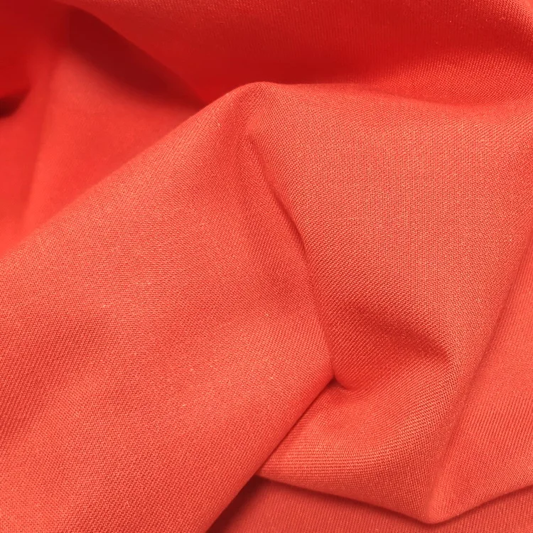 For Work Coverall Firefight Flame Retardant Nomex Iiia Fabric Meta Aramid 1313 Cloth Orange Woven Plain Medium Weight Dyed 60x55