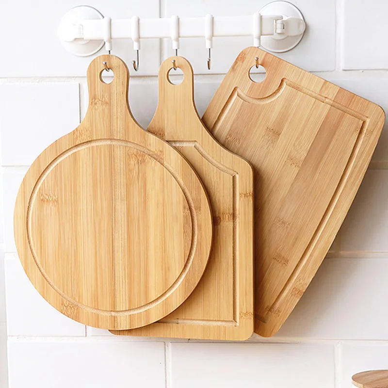 large organic bamboo chopping Wooden Cheese Serving Pizza cutting board
