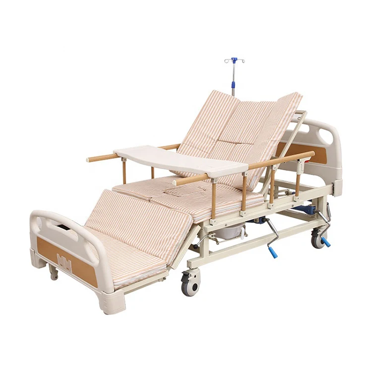 Multi-function Home Care Manual Medical Hospital Bed for Paralysis Patient