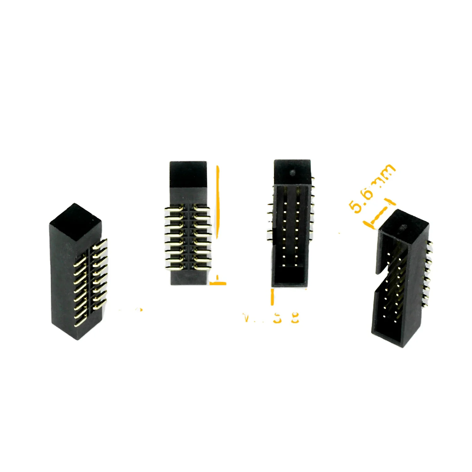Customize UL certificate manufacture 2.0mm Pitch 2x8 pin 180 degree SMT Box header Connector